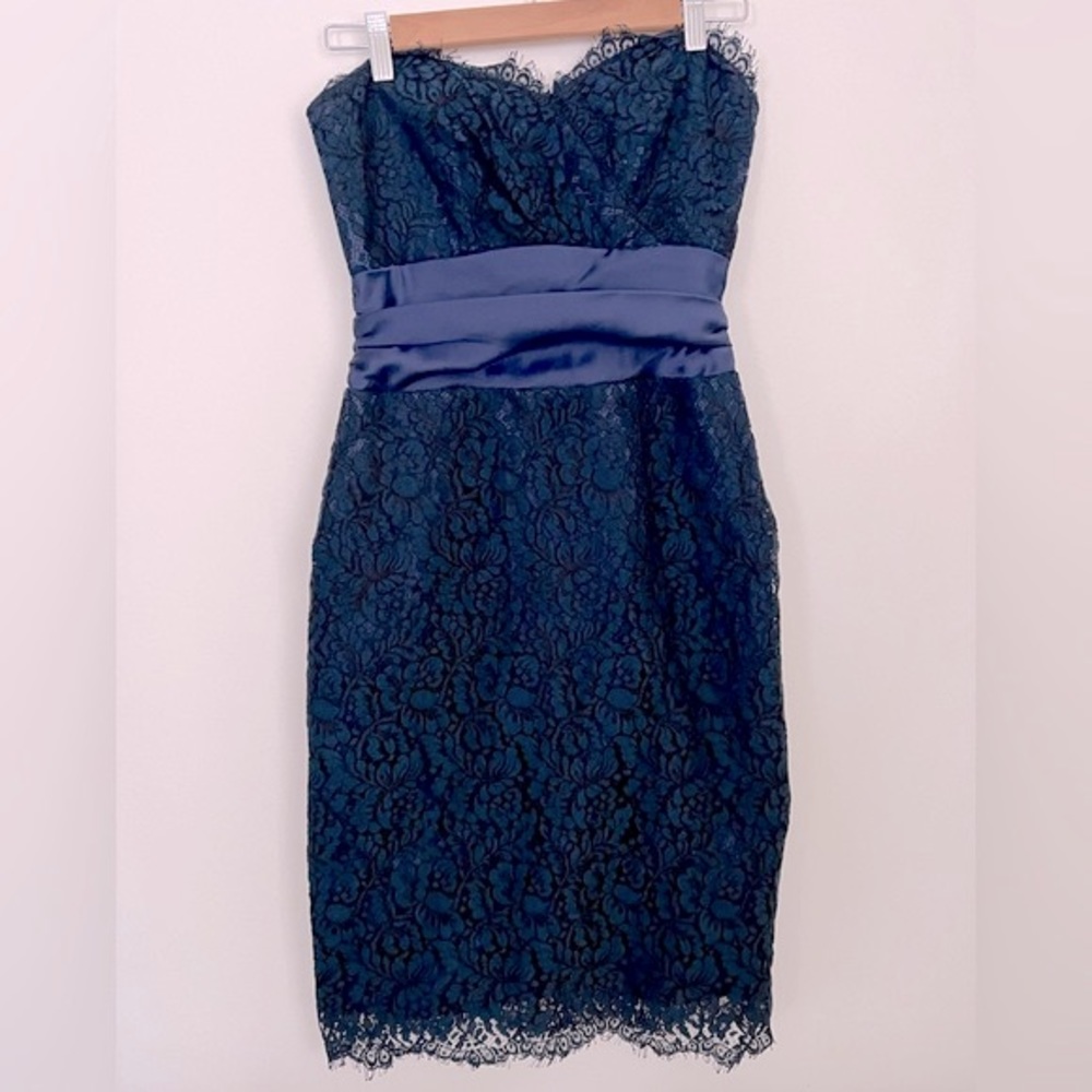 Mackenzie Michaels Strapless Lace Cocktail Dress Size 4